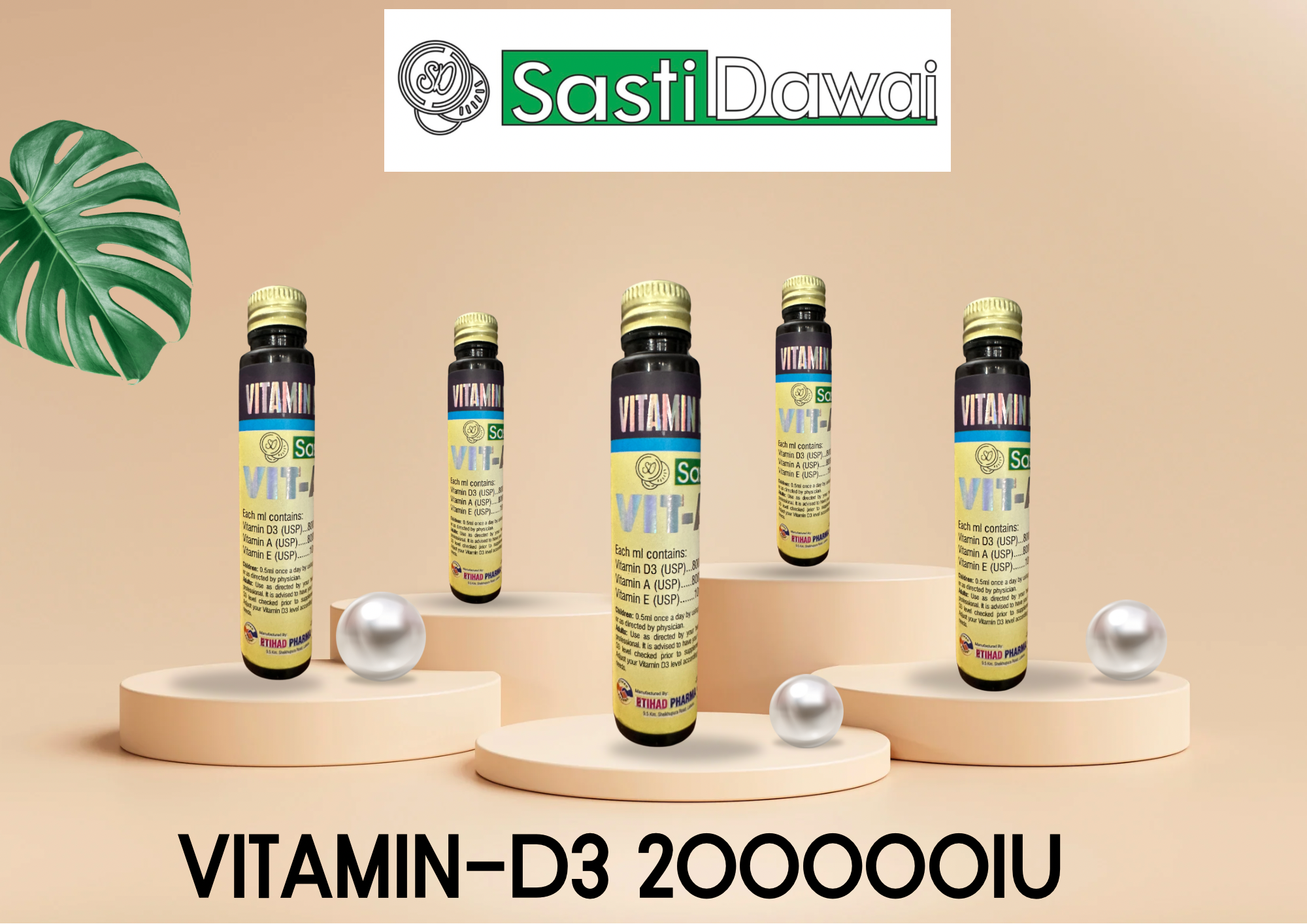 Vitamin-D3 with crodamil oil